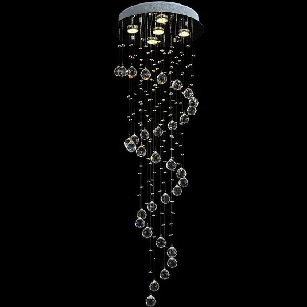 Modern Spherical Crystal Contemporary Chandelier - view 5