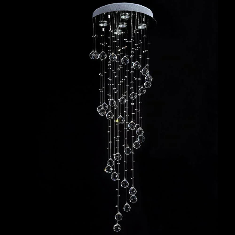 Modern Spherical Crystal Contemporary Chandelier - view 6