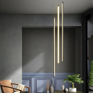 Modern Spiral Multi-Strip Chandelier - view 6