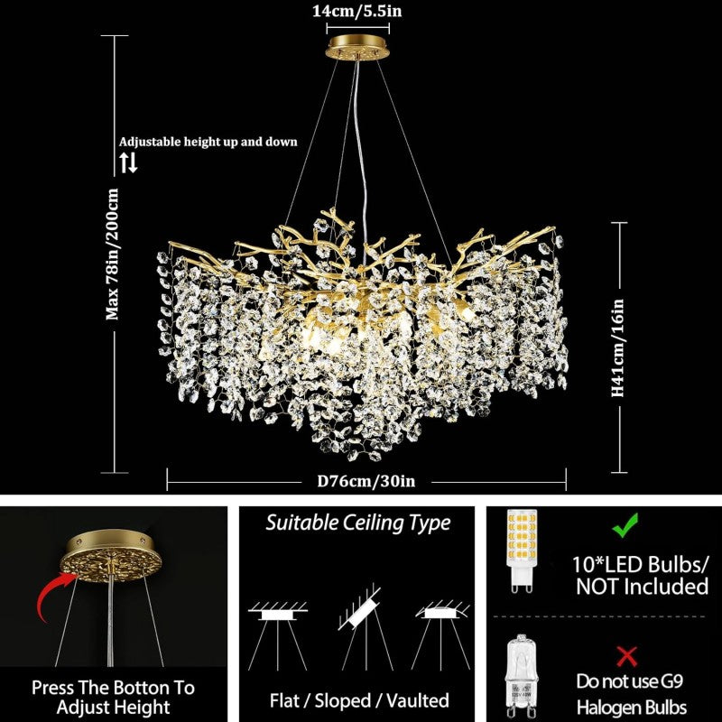 Modern Tree Branch Chandelier - view 11