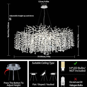 Modern Tree Branch Chandelier - view 12