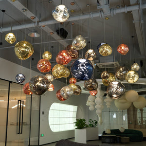 Multi Lava Round Chandelier - view 4
