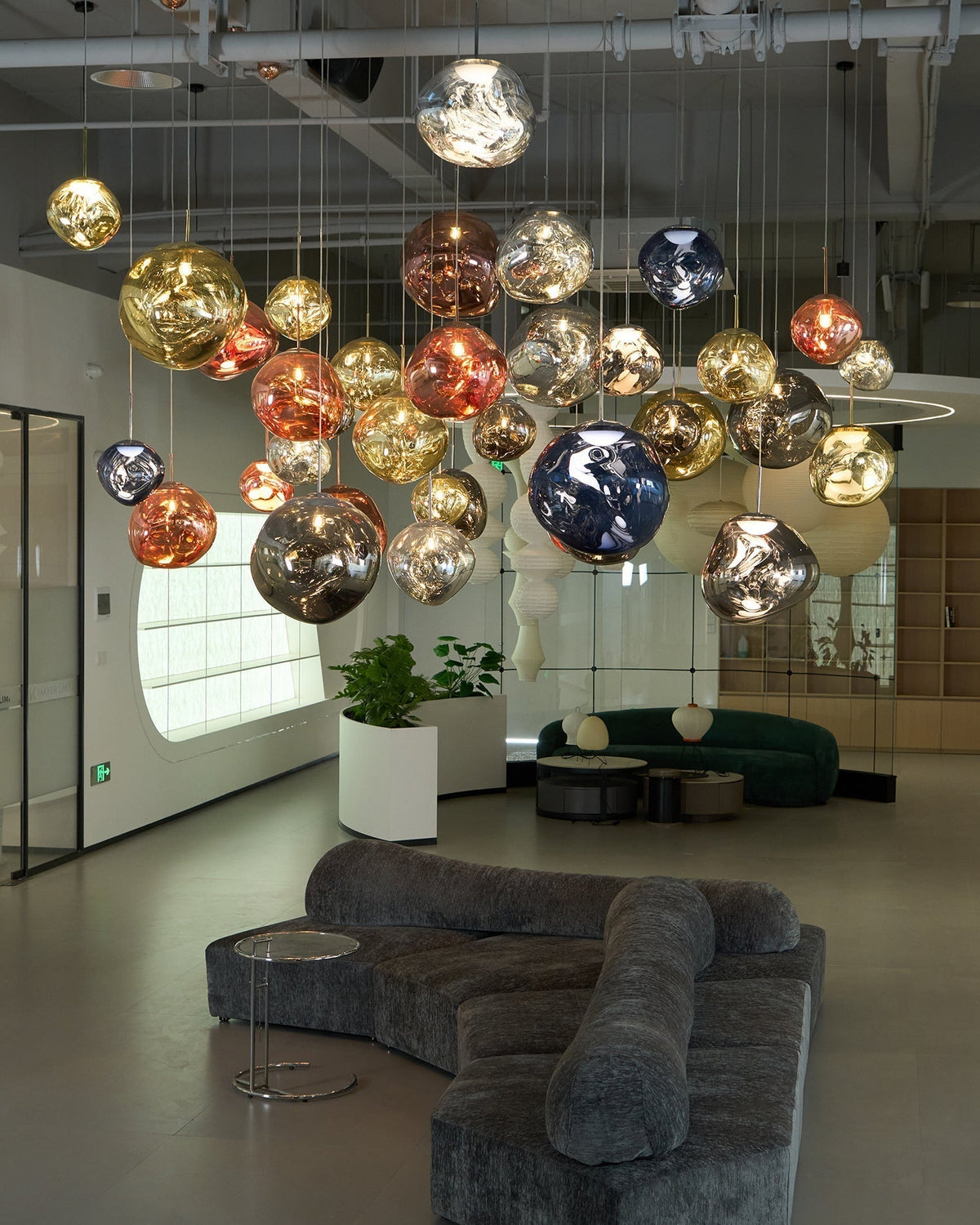 Multi Lava Round Chandelier - view 5