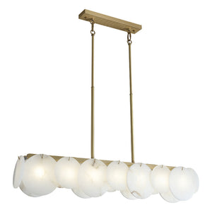 Modernity Alabaster Linear Chandelier - view 5