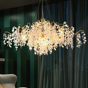 Akari Oval Tree Branch Chandelier