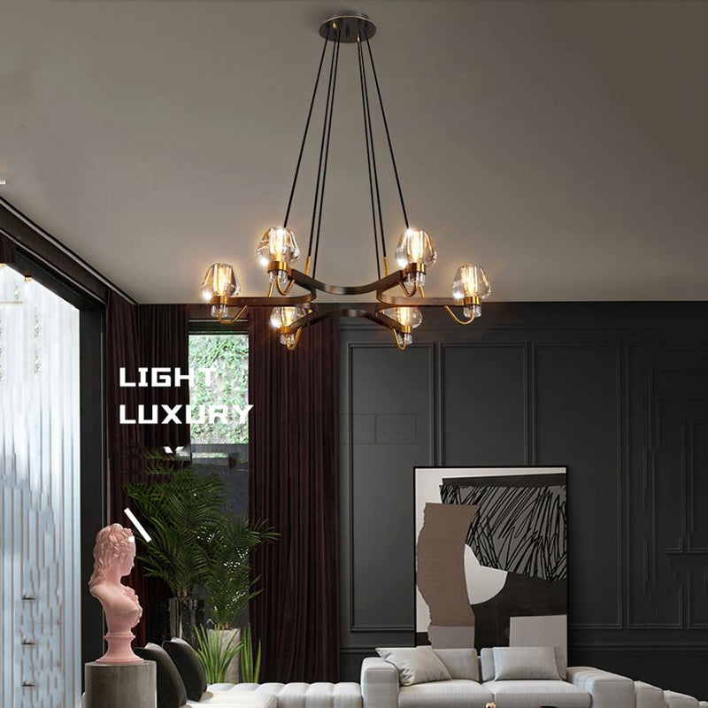 Galad Contemporary Crystal Chandelier 6-light - view 7