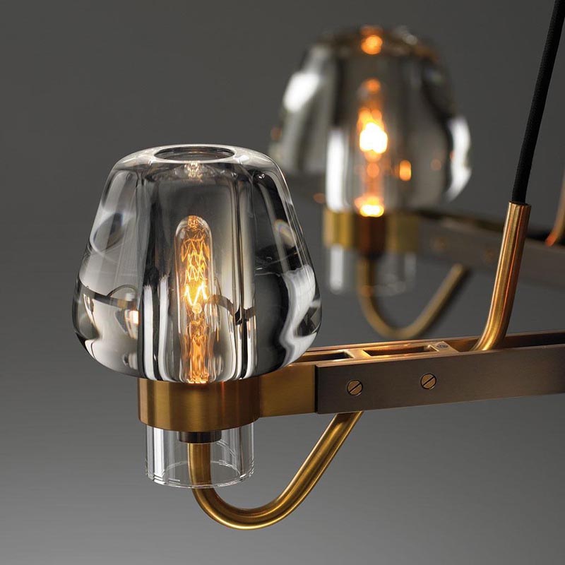 Galad Contemporary Crystal Chandelier 6-light - view 3