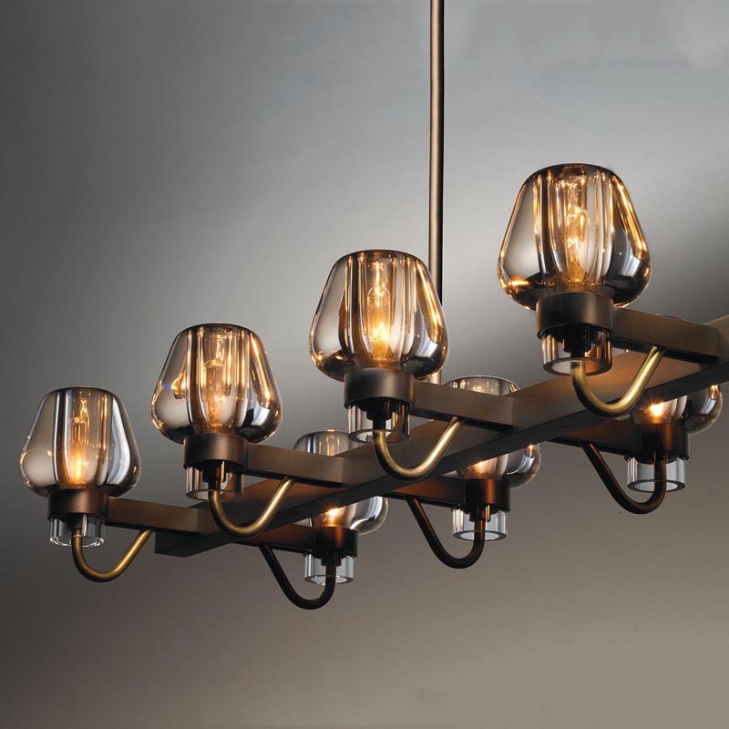 Galad Contemporary Crystal Linear Chandelier - view 7