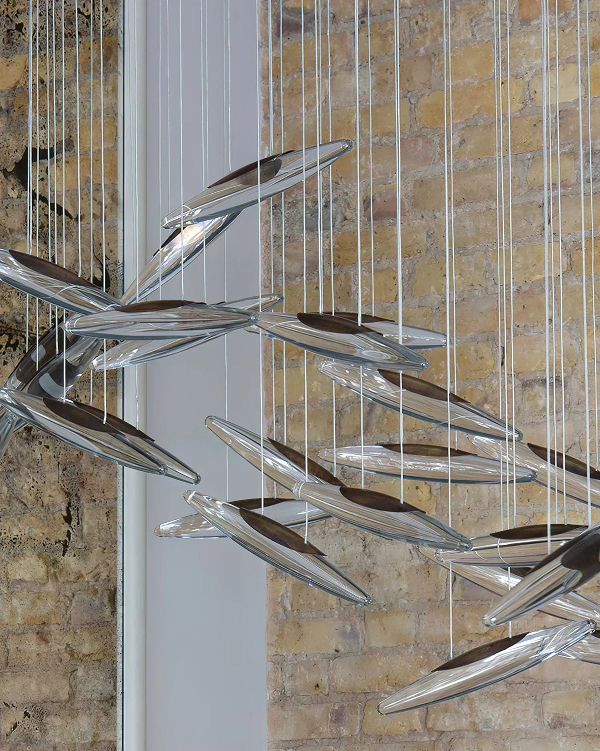 Modern Crystal Whispers LED Floating Light Fixture Artistic Chandelier for Hall - view 4
