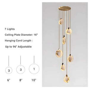 Moonshade Natural Marble Pendant Light Fixture - view 18