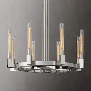 Mortal Glass Round Chandelier 36" - view 3