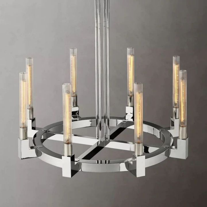 Mortal Glass Round Chandelier 36" - view 6