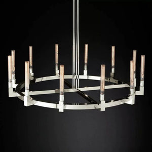Mortal Glass Round Chandelier 60" - view 3