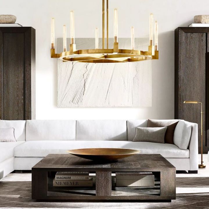 Mortal Glass Round Chandelier 72" - view 4