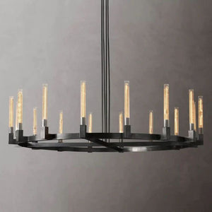 Mortal Glass Round Chandelier 72" - view 6