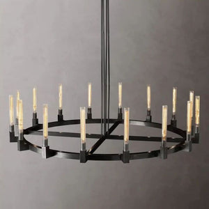 Mortal Glass Round Chandelier 72" - view 2