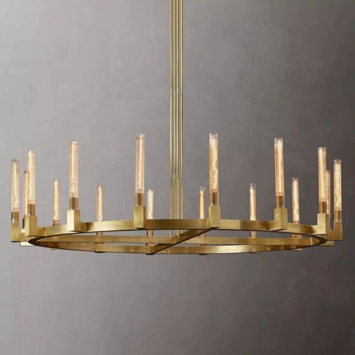 Mortal Glass Round Chandelier 72" - view 5
