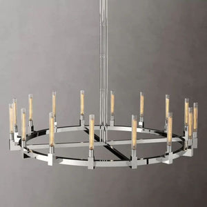 Mortal Glass Round Chandelier 72" - view 3