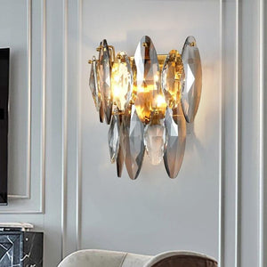Nimbus Sided Hand Crystal Wall Sconce, chandelier