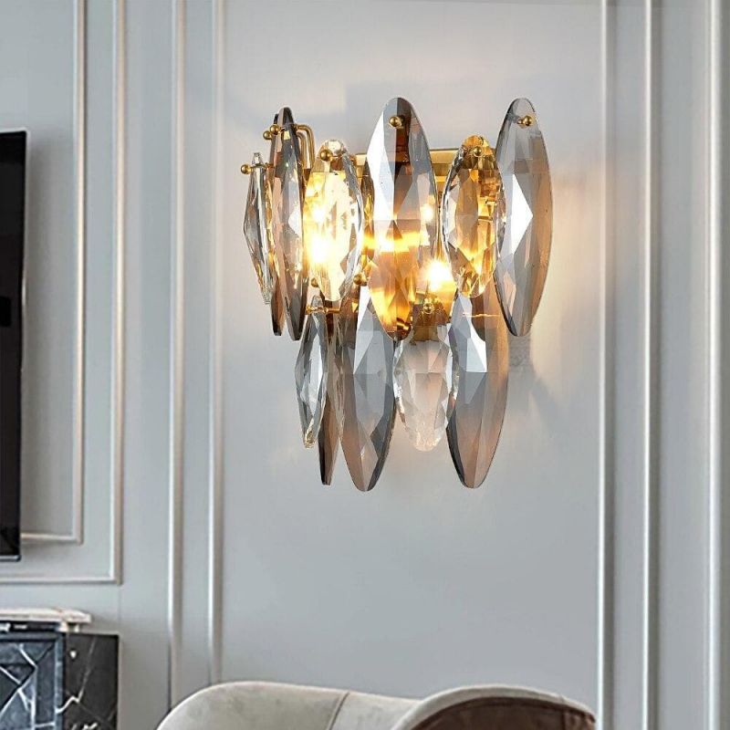 Nimbus Sided Hand Crystal Wall Sconce, chandelier