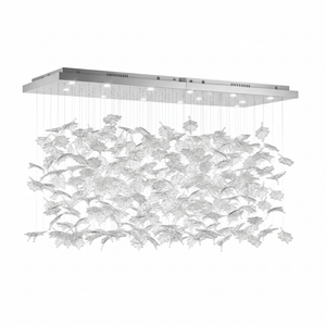 Multicolor Crystal Spiral Maple Leaf Chandelier - view 74