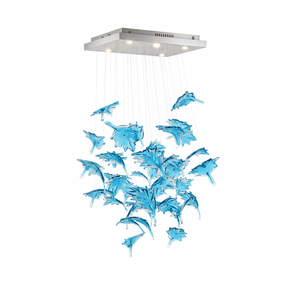 Multicolor Crystal Spiral Maple Leaf Chandelier - view 64