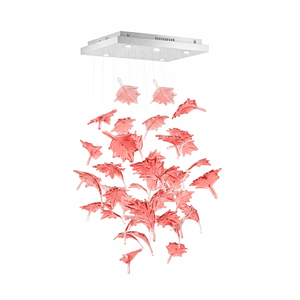 Multicolor Crystal Spiral Maple Leaf Chandelier - view 68