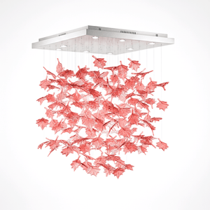 Multicolor Crystal Spiral Maple Leaf Chandelier - view 69