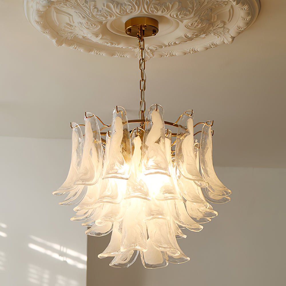Virelia Tiered Glass Chandelier - Gold - view 54