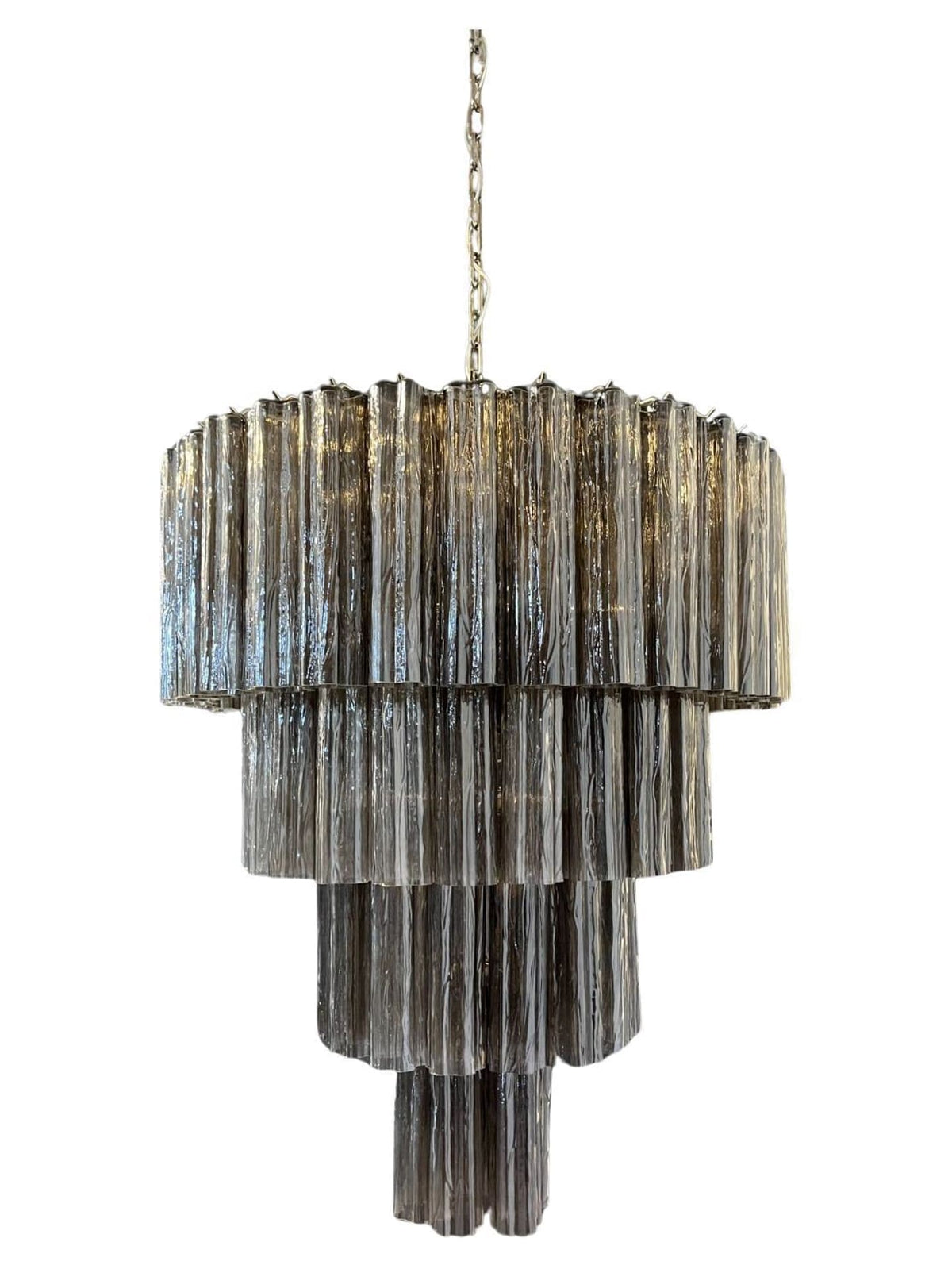 Murano-Style Chandelier – 78 tubes – Smoked