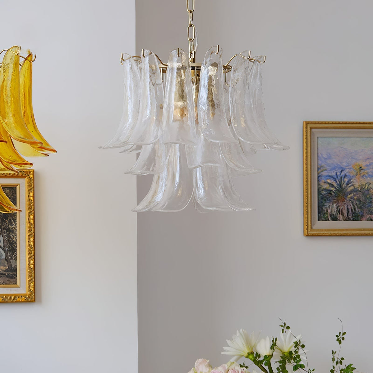 Virelia Tiered Glass Chandelier - Gold - view 52