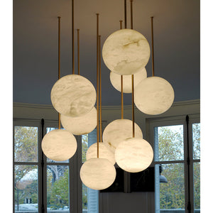 Alabaster Sphere Group Pendant Chandelier,Multi Pendant Light - view 2