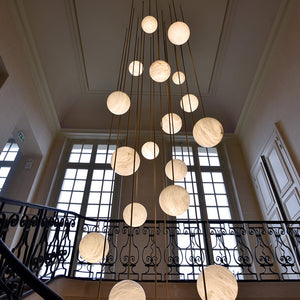Alabaster Sphere Group Pendant Chandelier,Multi Pendant Light - view 8