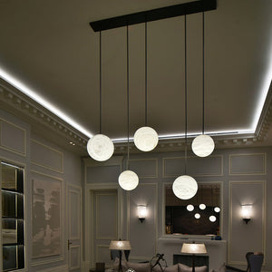 Alabaster Sphere Group Pendant Chandelier,Multi Pendant Light - view 9