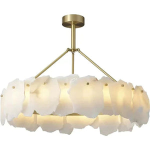 Noes Alabaster Round Chandelier - view 3