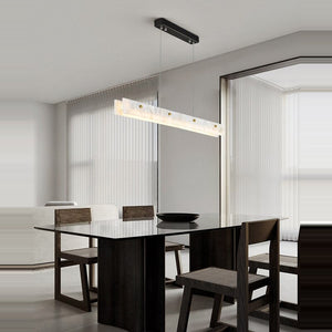 Natural Alabaster Kitchen Island Dinning Room Chandelier 60" - view 2