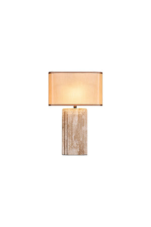 Natural Travertine Table Lamp | SamuLighting