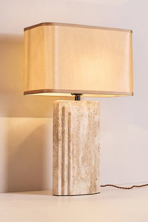 Natural Travertine Table Lamp - view 12 | SamuLighting