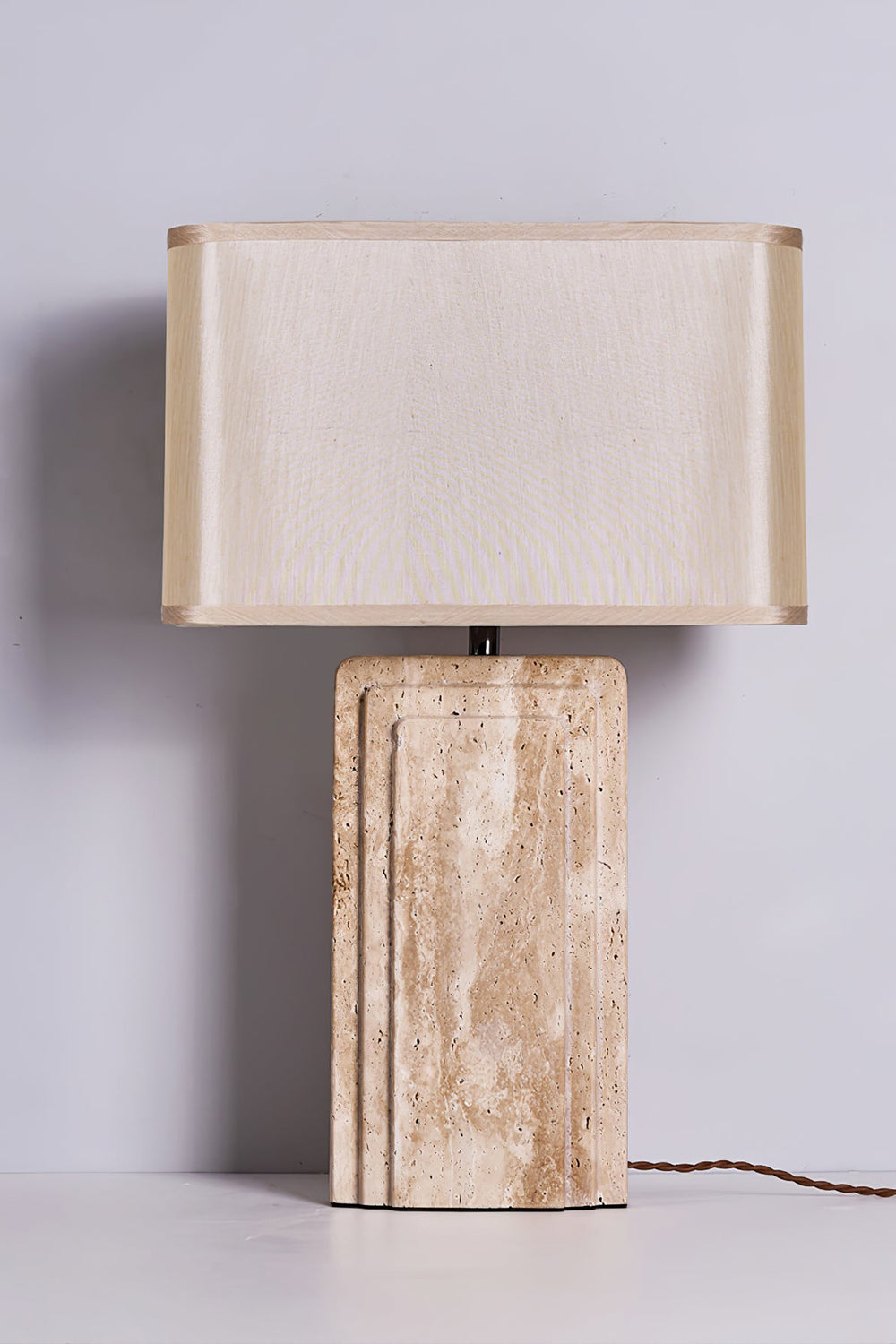 Natural Travertine Table Lamp - view 15 | SamuLighting