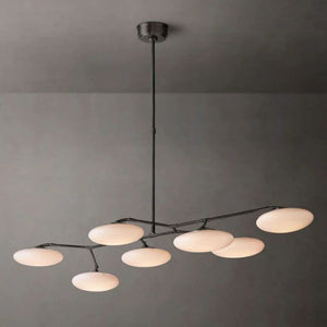 Navy Linear Chandelier 61" - view 2