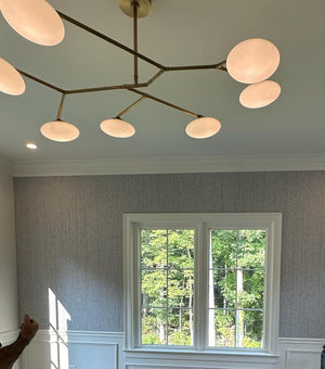 Navy Linear Chandelier 61" - view 3