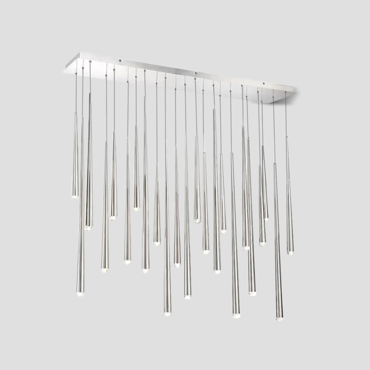 Alren Rectangle Tubular Chandelier, rectangular - view 4