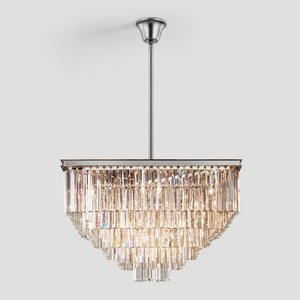 Falria 5-Tier Crystal Square Chandelier - view 3