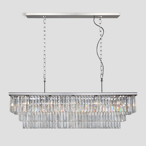 Rhea Crystal Rectangular Chandelier 40" 49" 61" 71" - view 20
