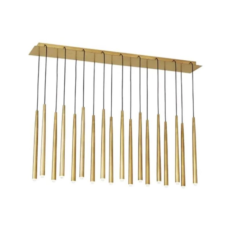 Visual 18-Light Linear Chandelier 48"