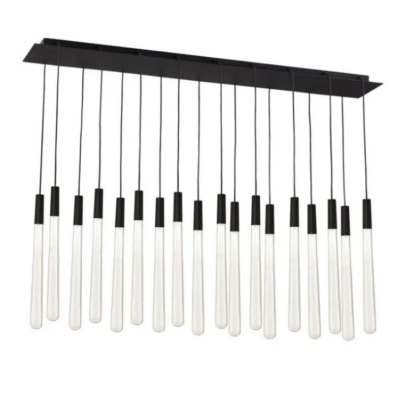 Visual 18-Light Linear Crystal Chandelier 48" - view 2
