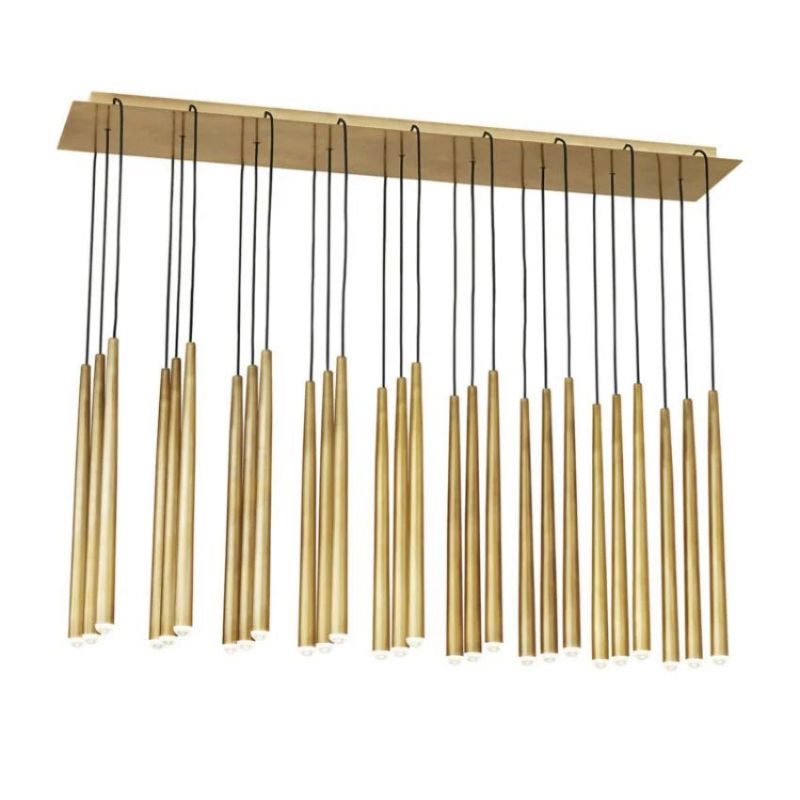 Visual 27-Light Linear Chandelier 48"