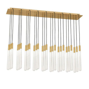 Visual 27-Light Linear Crystal Chandelier 48"