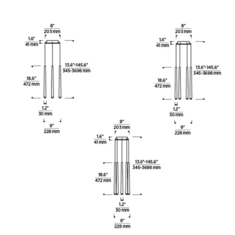 Visual Tapered Chandelier - view 3