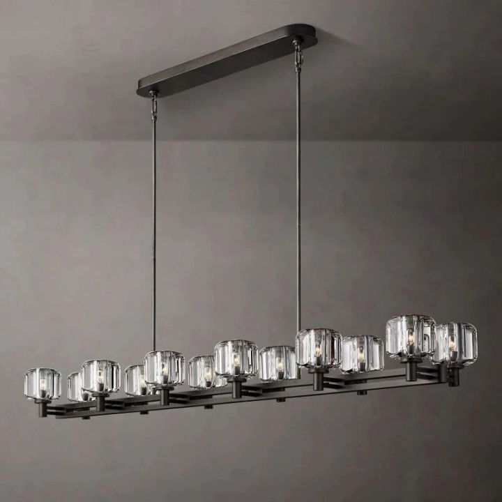 Nora Double Linear Chandelier 72'' - view 2